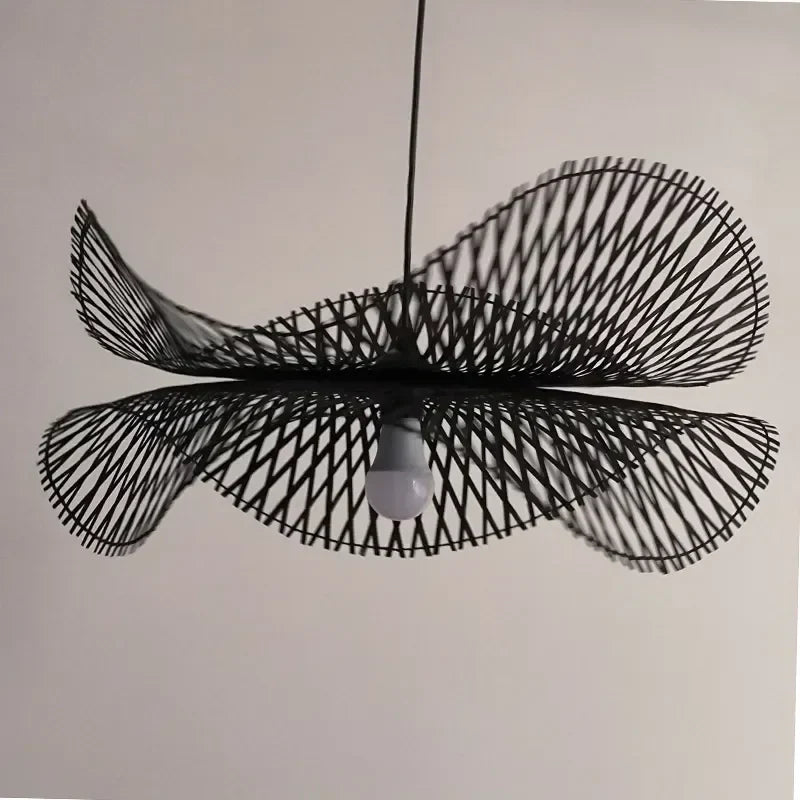 Bamboo Pendant Lights: Japanese Handmade Kitchen Island Chandeliers