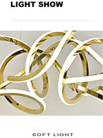 Stainless Steel Silicone Ceiling Chandelier - Modern Home Decor Light Fixture