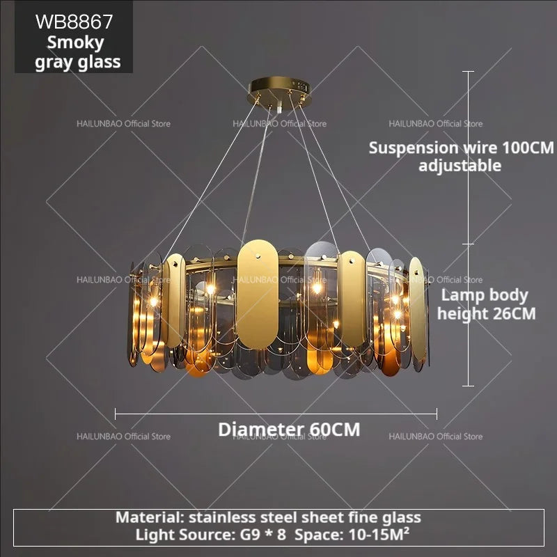 Postmodern Chandelier: LED Living Room Diningroom Bedroom Clothing Store Light