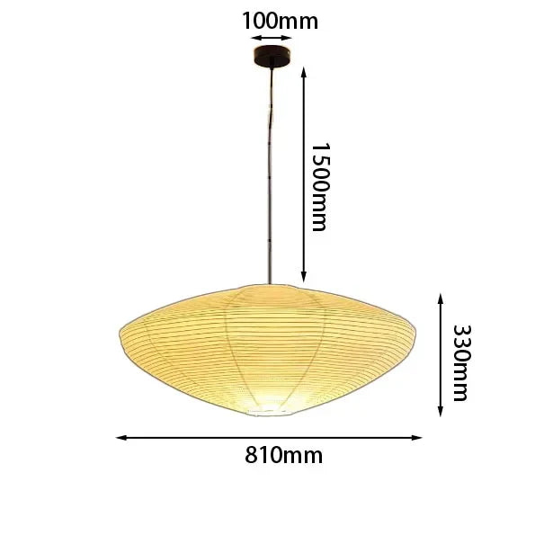 Noguchi Yong LED Pendant Lights | Rice Paper Hanging Lamp for Home & Hospitality
