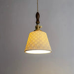 Ceramic Copper LED Pendant Light for Kitchen Dining Bedroom Decor