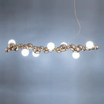 Silver Gold Molecule Stainless Steel LED Chandelier - 2022 Trend