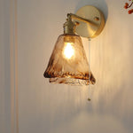 Afralia™ Vintage LED Wall Light Up Down Rotate Pull Chain Switch Bedside Lamp