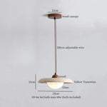 Yellow Travertine LED Pendant Lights | Mid Century Modern Hanging Lamp for Home and Kitchen