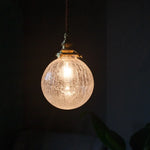 Cracked Glass LED Pendant Light for Cafe Bar Kitchen Living Room