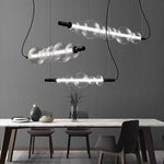 Modern Glass LED Pendant Light for Living and Dining Room Bedroom Chandelier