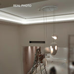 Wabi-sabi Resin Pendant Chandelier | Nordic Villa Stair Decor Droplight