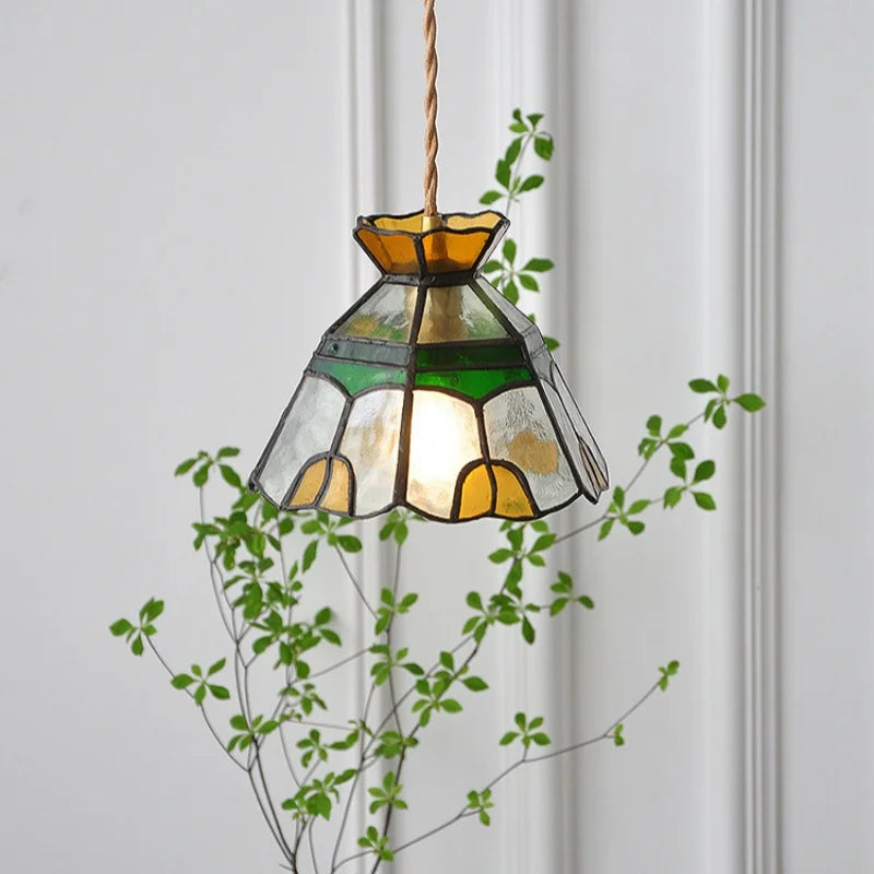 Afralia™ Glass Brass Pendant Lamp, Adjustable Loft LED Light for Kitchen Bar Balcony