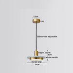LED Marble Pendant Lamp: Modern Luxury Hanging Light for Home, Restaurant & Bedroom