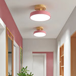 Acrylic Wood LED Ceiling Light – Nordic Indoor Lighting Fixture