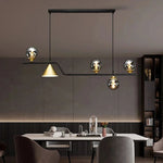 Glass Pendant Chandelier Nordic Ceiling Hanging Lamp - Kitchen Island Suspension Light