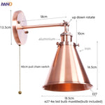 Rustic LED Wall Sconce, Industrial Style Luminaire for Bedroom, Dining Room, Bathroom