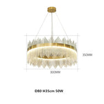Modern Luxury Glass LED Pendant Light Chandelier
