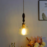 Amber Pendant Light: Nordic Copper Hanging Lamp for Modern Home Decor