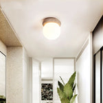 Yellow Travertine LED Ceiling Light Fixture for Modern Home Decor