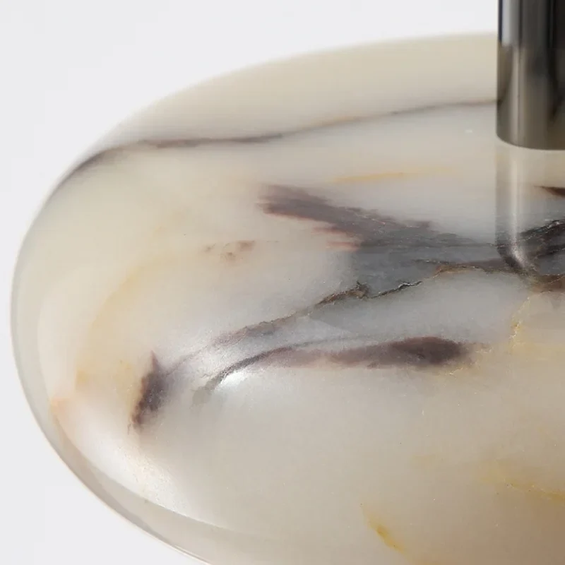 Afralia™ Stone LED Pendant Light Fixture Modern Hanging Lamp Luxury Design