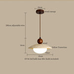 Afralia™ Yellow Travertine Pendant Light | Mid-Century Modern LED Dining Room Hanging Lamp