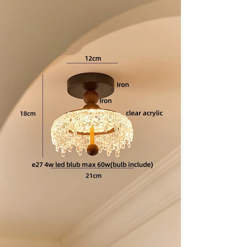 Afralia™ Water Drop Acrylic LED Ceiling Light - Modern Luxury Flush Mount Fixtures