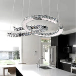 Modern Crystal Chandelier LED Pendant Light for Home, Living Room, Restaurant