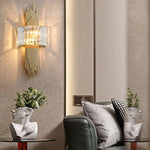 Crystal Wall Sconce Light: Nordic Luxury for Living Room, Corridor, Hall