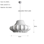 Silk LED Chandelier Pendant Light for Nordic Home Decor