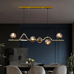 Glass Pendant Chandelier Nordic Ceiling Hanging Lamp - Kitchen Island Suspension Light