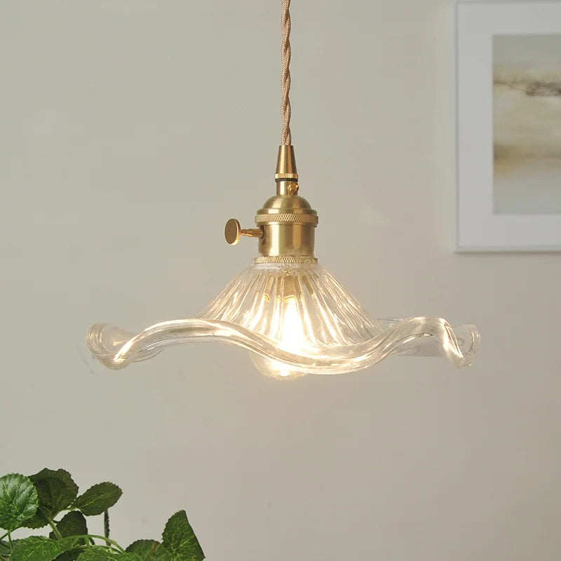 Glass LED Pendant Light: Modern Nordic Design for Bedroom, Study, Living Room