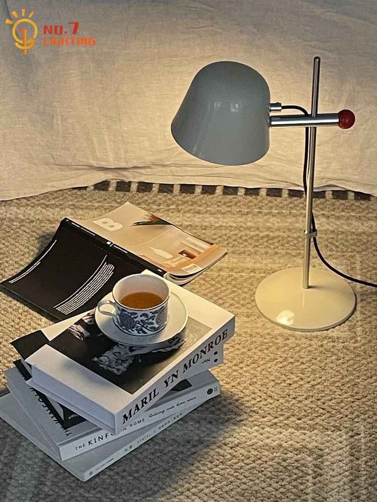 Medieval Stainless Steel Table Lamp LED E14 Rotating Desk Light