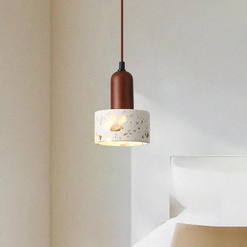 Wabi Sabi Terrazzo LED Pendant Light for Home Design