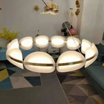 Scandinavia Ring Pendant Acrylic Chandelier Ceiling Light for Living Dining Room