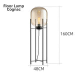 Modern Glass LED Floor Lamp for Living Room, Bedroom, Dining, and Home Decor