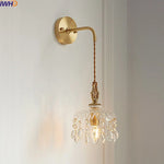 Crystal Glass LED Wall Sconce - Luxury French Stair Light for Home Decor