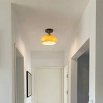 LED Ceiling Lamp Japanese Style Glass Modern Living Room Lighting