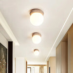 Yellow Travertine LED Ceiling Light Fixture for Modern Home Decor