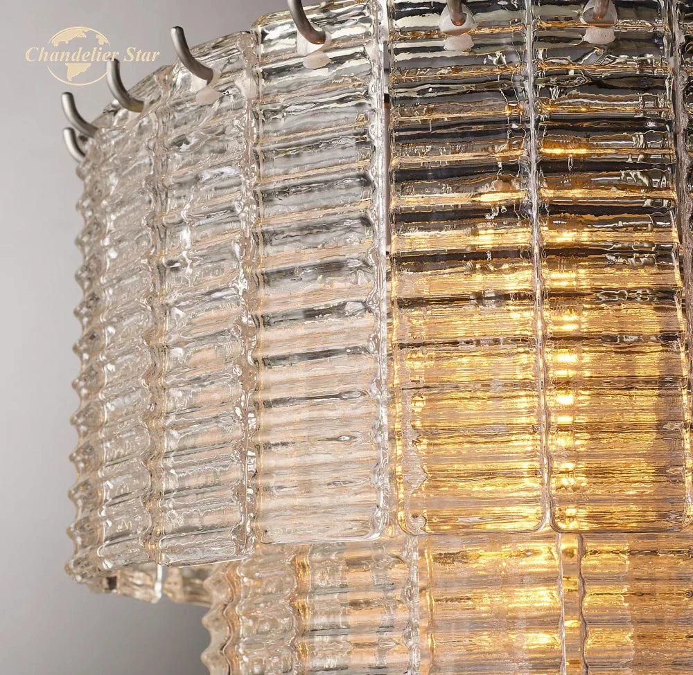 Sirene Glass Pendant Lights - Modern Round Chandeliers for Bedroom, Dining Room & Kitchen Island