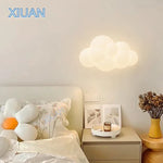 Star Shape Wall Lamp Kids Room Nursery Lighting - White Cloud Theme