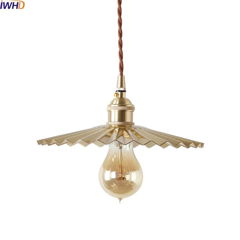 Copper LED Pendant Lights: Stylish Nordic Hanging Lamp for Home Decor.