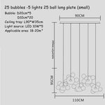 Glass Bubble Chandelier Customized Pendant Light for Living Room Atmosphere