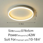 Circular LED Ceiling Lights for Home Decor and Indoor Lighting