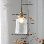 Afralia™ Flower Glass LED Pendant Light Fixture for Bedroom Dining Room Study