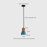 Cement LED Pendant Lamp Industrial Decor Bedroom Living Room Bar Cafe