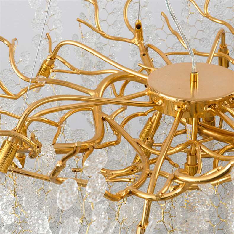 Albero Frost Glass Dining Room Chandelier
