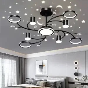 Nordic Starry Sky Dimmable LED Ceiling Chandelier for Home Decor Lighting