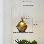 Afralia™ Blue Glass LED Pendant Light - Nordic Modern Hang Lamp