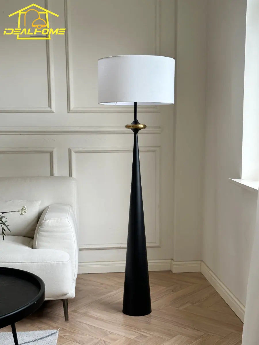 LED Iron Art Floor Lamp | Wabi-sabi Minimalist Design for Living Room, Bedroom