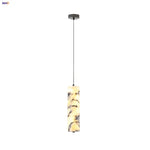 Afralia™ LED Pendant Light Fixture Modern Luxury Stone Hanging Lamp