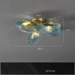 Blue Queen Crystal Glass LED Ceiling Chandelier - Elegant Lighting Fixture for Living Room