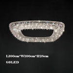 Crystal Pendant Chandelier: Modern Dimmable Lighting for Living Room, Bedroom, Foyer