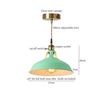 Blue Iron Art LED Pendant Light, Nordic Modern Style for Home and Commercial Spaces