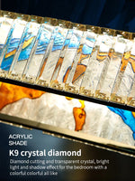 Crystal Chandelier Ring Light Modern Elegant Dining Living Room Lighting